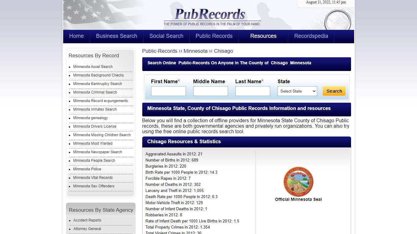 Chisago County, Minnesota Public Records